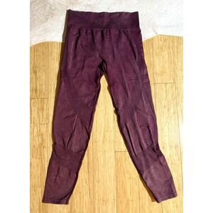 Victoria's Secret PINK Burgundy Athletic Leggings Size Medium Y2K Vintage Preppy